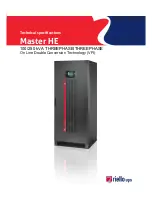 Riello UPS Master HE 100 kVA Technical Specifications preview