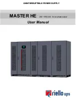 Riello UPS MASTER HE User Manual preview