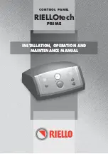 Preview for 1 page of Riello 20010820 Installation, Operation And Maintenance Manual