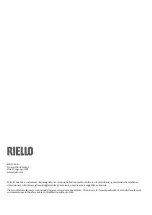 Preview for 36 page of Riello 20117222 Instructions For The Installer And The Technical Service Centre