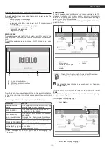 Предварительный просмотр 139 страницы Riello 20120391 Instructions For The Installer And For The Technical Support Service