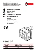 Preview for 1 page of Riello 3452082 Installation, Use And Maintenance Instructions