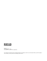 Preview for 20 page of Riello 7200.1000 V PLUS Installation, Operation And Maintenance Manual