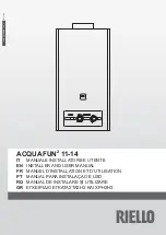Riello ACQUAFUN2 11 Installer And User Manual preview