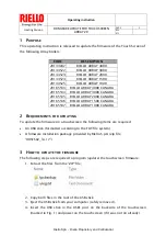 Предварительный просмотр 2 страницы Riello ARRAY 4000 Firmware Update