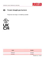 Riello C9321400 Installation, Use And Maintenance Instructions preview