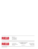 Preview for 48 page of Riello C9331500 Installation, Use And Maintenance Instructions