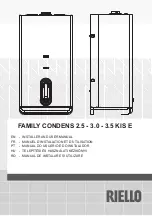 Preview for 1 page of Riello Caldariello Condens 25 KIS Installer And User Manual