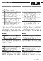 Preview for 7 page of Riello CBD 25 Preliminary Instructions