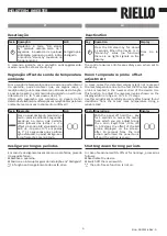 Preview for 9 page of Riello CBD 25 Preliminary Instructions