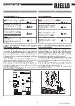 Preview for 10 page of Riello CBD 25 Preliminary Instructions