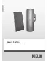 Riello CSAL25 R 200 N REG Installer, Technical Assistan Ce Service And User Manual preview