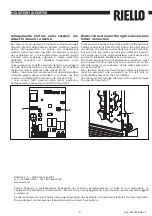 Предварительный просмотр 8 страницы Riello CSD 35 Instruction Booklet