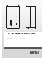 Preview for 1 page of Riello FAMILY AQUA CONDENS 3.5 BIS Installer And User Manual