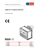 Preview for 1 page of Riello G5 444T50 Operation Manual