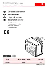 Preview for 1 page of Riello G5RK Installation, Use And Maintenance Instructions