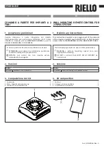 Riello HYDROLINE 20081464 Manual preview