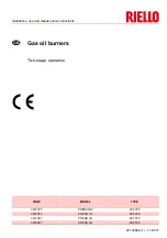 Preview for 1 page of Riello PRESS 1G Installation, Use And Maintenance Instructions