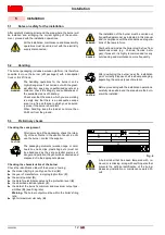 Preview for 14 page of Riello PRESS GV INCINERATOR Installation, Use And Maintenance Instructions