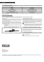 Предварительный просмотр 8 страницы Riello RBC 1S Series Installation, Operation And Maintenance Manual