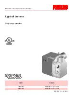 Preview for 1 page of Riello RDB2.2R T1 BF FCX22 Installation, Use And Maintenance Instructions