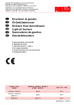 Preview for 1 page of Riello RG2F Installation, Use And Maintenance Instructions