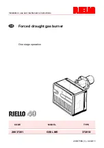 Riello Riello 40 GS5 LME Installation, Use And Maintenance Instructions preview