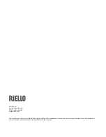 Preview for 64 page of Riello RIELLOtech CLIMA COMFORT 4031064 Installation, Operation And Maintenance Manual