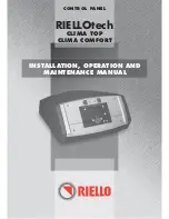 Riello RIELLOtech CLIMA COMFORT Installation, Operation And Maintenance Manual preview