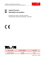 Preview for 1 page of Riello RL 190/M Installation, Use And Maintenance Instructions