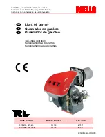 Preview for 1 page of Riello RL 190 Installation, Use And Maintenance Instructions