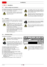 Preview for 22 page of Riello RLS 120/EVi MX FS1 Installation, Use And Maintenance Instructions