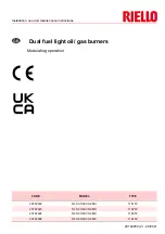 Preview for 1 page of Riello RLS 310/EV O2 MX Modulating Operation