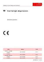 Preview for 1 page of Riello RLS 310/M MX Modulating Operation