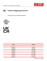 Preview for 1 page of Riello RS 100/M Installation, Use And Maintenance Instructions