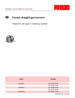 Preview for 1 page of Riello RS 300/EV FGR Installation, Use And Maintenance Instructions