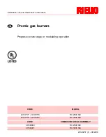 Preview for 1 page of Riello RX 2500 S/E Installation, Use And Maintenance Instructions