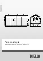 Riello TAU 2100 N Installation, Technical Assistance Service And System Management Manual предпросмотр