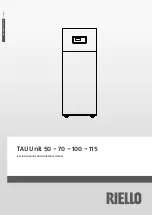 Riello TAU Unit 100 Installation And Maintenance Manual предпросмотр