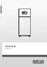 Riello TAU Unit 35 User Manual preview