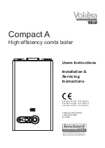 Riello Vokera Compact 25A User, Installation And Servicing Instructions предпросмотр