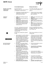 Preview for 2 page of RIESE SAFE 4 eco Original Operating Instruction