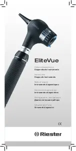 Riester EliteVue Otoscope LED 2.5 V 2.5 V Instructions Manual предпросмотр