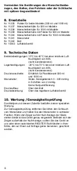 Preview for 6 page of Riester metpak 5270 Instructions Manual