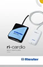 Riester ri-cardio Quick Start Manual preview