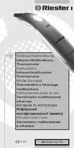 Preview for 1 page of Riester ri-thermo N Instructions Manual