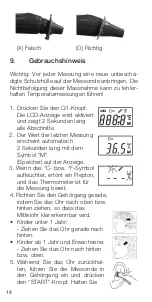 Preview for 14 page of Riester ri-thermo N Instructions Manual