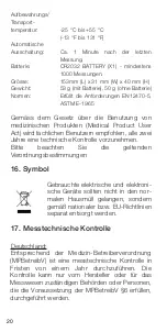 Preview for 20 page of Riester ri-thermo N Instructions Manual