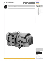 Rietschle TR 10 DV Operating Instructions Manual предпросмотр