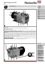 Предварительный просмотр 21 страницы Rietschle VGA 10 Operating Instructions Manual